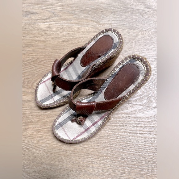 BURBERRY. Women’s Wedge Espadrilles. - Picture 1 of 7